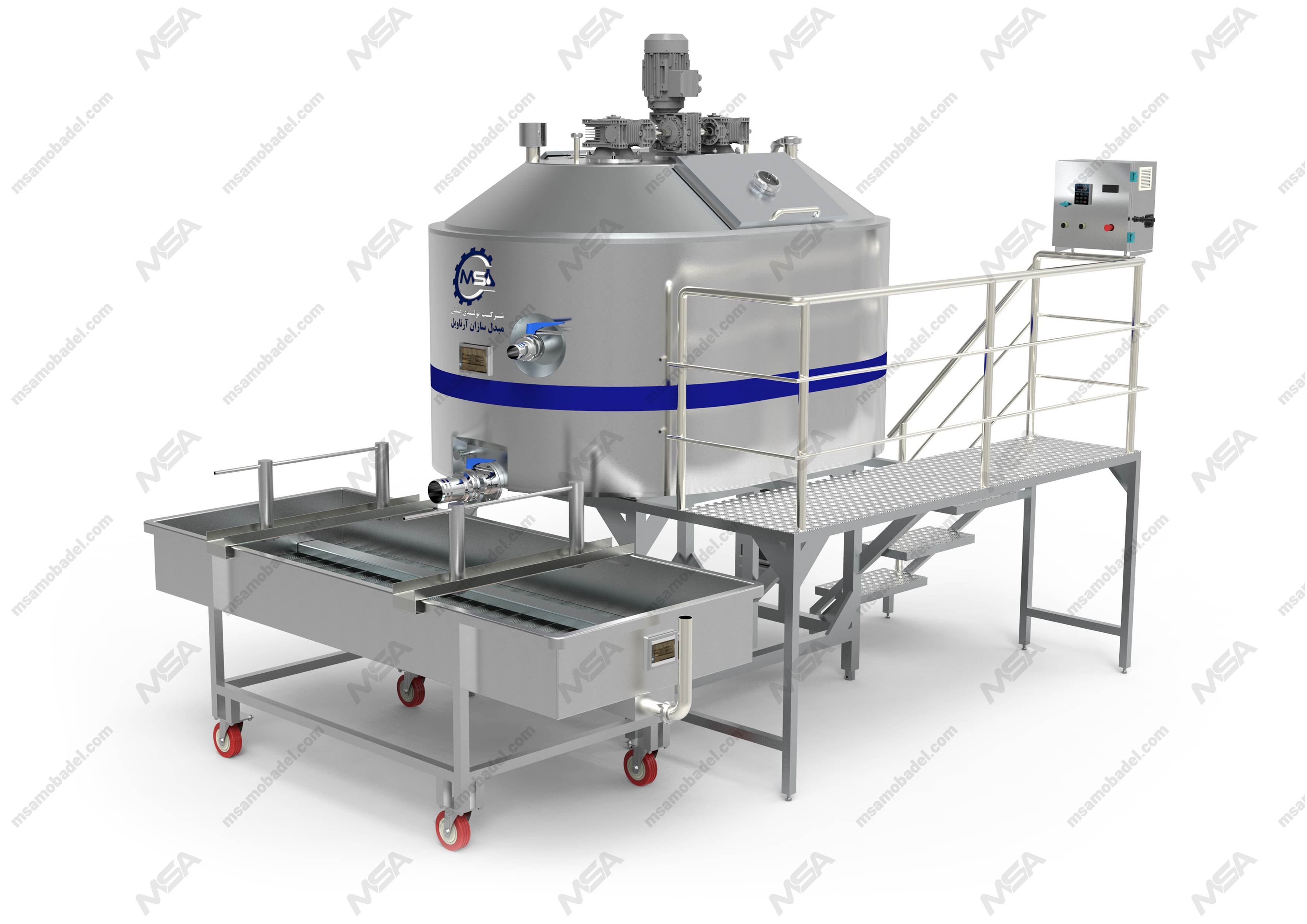 دستگاه وت پنیر بلغاری ساخت شرکت مبدل سازان آرتاویل