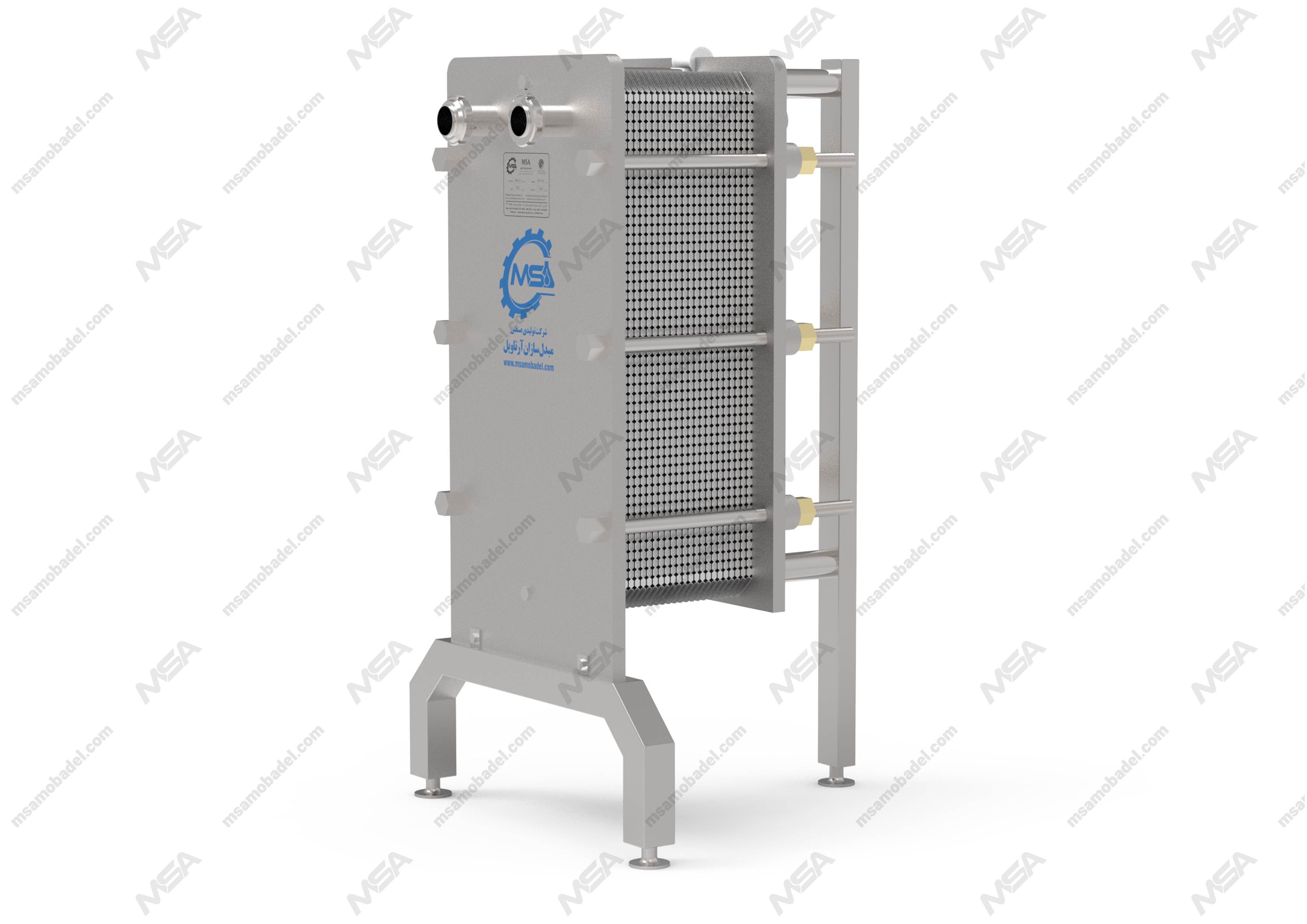 مبدل حرارتی صفحهای مخصوص صنایع لبنیاتی در خط تولید شیر