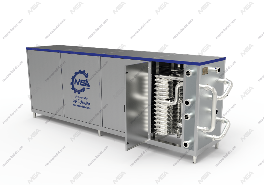 هلدینگ لوله ای تولید شرکت مبدل سازان آرتاویل مفید در خط تولید لبنیات